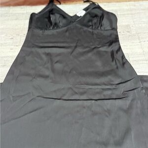 Song of Style Black Satin Slip Dress size M